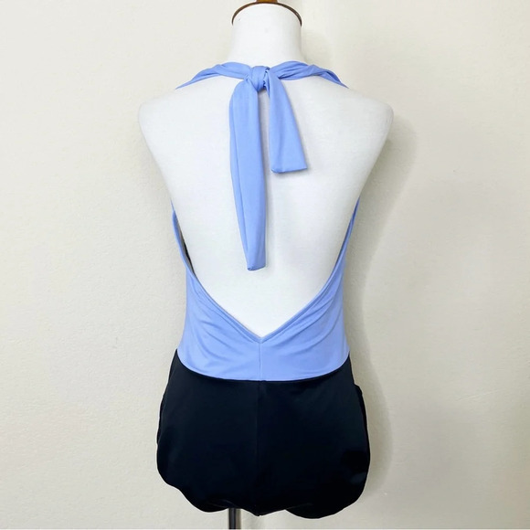 Miraclesuit Colorblock Halter Ruched Side One Piece Swimsuit - Picture 5 of 10